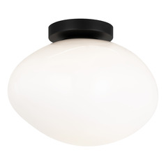 Matteo Lighting Melotte Black Flushmount Light