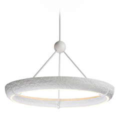 Et2 Geist Textured White LED Pendant Light