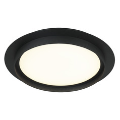 Matteo Lighting Iris Matte Black LED Flushmount Light
