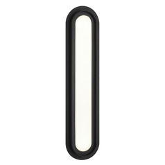 Matteo Lighting Iris Matte Black LED Vertical Bathroom Light
