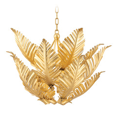 Corbett Lighting Tropicale Gold Leaf Chandelier
