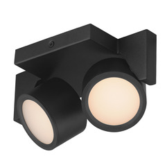 Et2 Embrace Black LED Flushmount Light