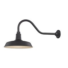 Black Gooseneck Barn Light with 14