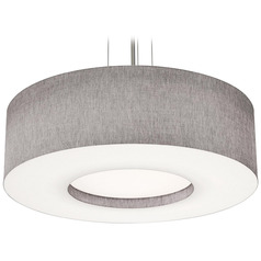 Afx Lighting Montclair Black Pendant Light with Drum Shade