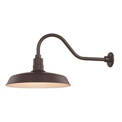 Bronze Gooseneck Barn Light with 18