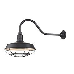 Black Gooseneck Barn Light with 14