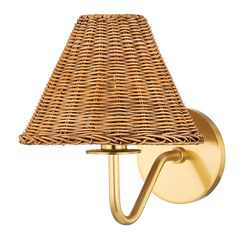 Mitzi Suki Aged Brass Single Light Wall Sconce