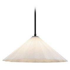 Alora Lighting Serena Matte Black Pendant Light with Conical Shade