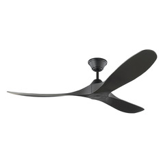 Visual Comfort Fan Collection Maverick Coastal 60 Midnight Black Ceiling Fan Without Light