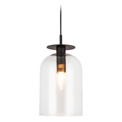Alora Lighting Sylvia Matte Black Mini-Pendant Light with Bowl / Dome Shade