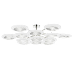Corbett Lighting Topaz Polished Nickel LED Semi-Flushmount Light