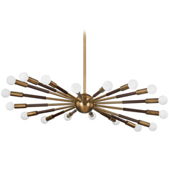Troy Lighting Obie Patina Brass & Bronze LED Chandelier