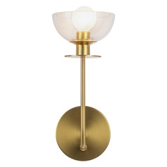 Alora Lighting Alan Pepin Sylvia Brushed Gold Sconce