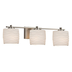 Justice Design Group Era Brushed Nickel Bathroom Light