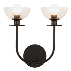 Alora Lighting Alan Pepin Sylvia Matte Black Bathroom Light