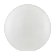13-Inch Globe Shape Milk White Glass