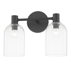 Mitzi Kinsley Soft Black 2-Light Vanity Fixture