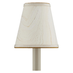 Cream & Gold Paper Empire Lamp Shade