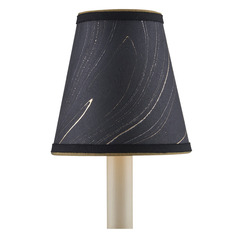 Black & Gold & Silver Paper Empire Lamp Shade