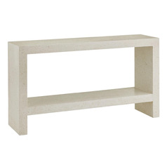 Currey and Company Carson Ivory Terrazzo Sofa Table