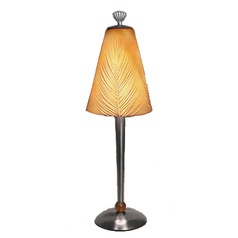 Accent Table Lamp with Porcelain Etched Shade