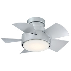 Modern Forms Vox Titanium Silver LED Ceiling Fan with Light