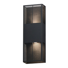 Et2 Grate Black LED Outdoor Wall Light