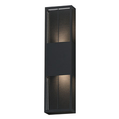 Et2 Grate Black LED Outdoor Wall Light