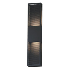 Et2 Grate Black LED Outdoor Wall Light