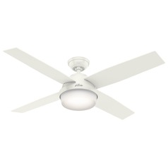Hunter Fan Company Dempsey Fresh White LED Ceiling Fan with Light