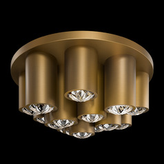 Schonbek Beyond Tamara Aged Brass LED Flushmount Light