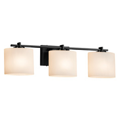 Justice Design Group Era Matte Black Bathroom Light