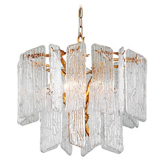 Corbett Lighting Piemonte Gold Leaf Chandelier
