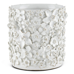 Currey and Company Jessamine White Vase