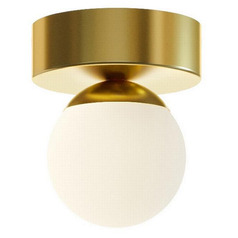 Afx Lighting Pearl Satin Brass LED Flushmount Light