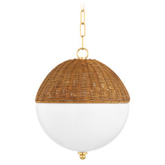 Mitzi Hudson Small Aged Brass Wall Sconce