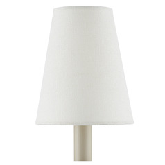 Off White Grasscloth Conical Lamp Shade