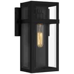 Quoizel Lighting Vanessa Matte Black Outdoor Wall Light