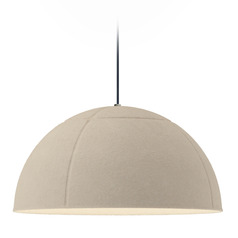 Et2 Wimbledon Light Cream LED Pendant Light with Bowl / Dome Shade