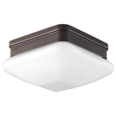 Progress Lighting Appeal - Opal Antique Bronze Flushmount Light