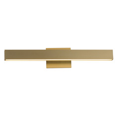 Et2 Alumilux Sideline - Bath Vanity Satin Brass LED Vertical Bathroom Light