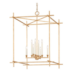 Troy Lighting Huck Vintage Gold Leaf Pendant Light