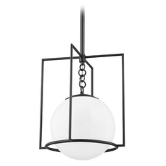 Mitzi Tessa Small Old Bronze Double Glass Pendant
