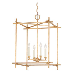 Troy Lighting Huck Vintage Gold Leaf Pendant Light