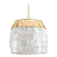 Corbett Lighting Coralie Vintage Gold Leaf LED Pendant Light