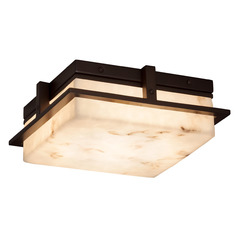 Justice Design Group Avalon Dark Bronze LED Close To Ceiling Light