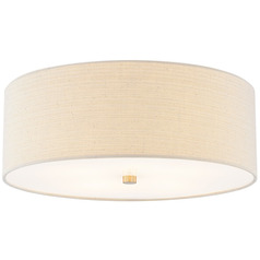 Justice Design Classic 18 Inch Drum Flush Mount Brass