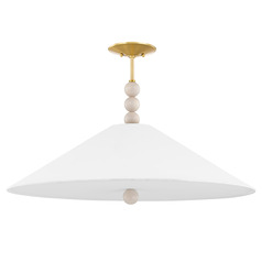 Mitzi Leigh Aged Brass 3-Light Vanity Fixture