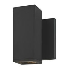 Black Outside Wall Light Square Cylinder Down Light