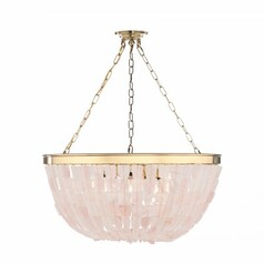 Flotsam 8-Light Gemstone Pendant in Brass by Metropolitan